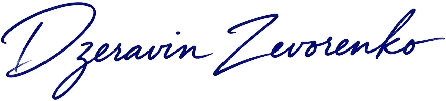 Dzeravin Zhevorenko's signature